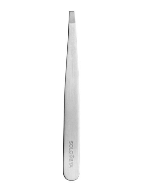Пинцет для бровей c прямым краем в классическом дизайне Solomeya Eyebrow tweezer, 1 шт